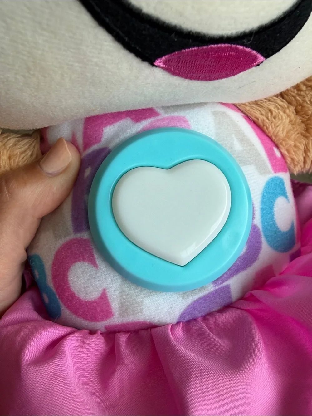 Fisher-Price Interactive Pink Plush Puppy with Music and Hand Buttons